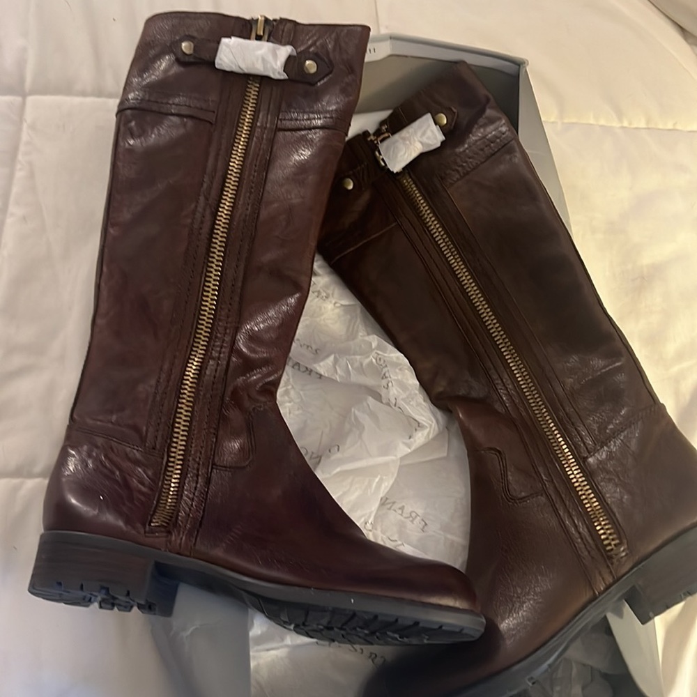 Franco Sarto - Panko Brown Riding style boots Size 8 dark brown